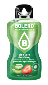 1 doos bolero aloe vera strawberry - 24 x 9g